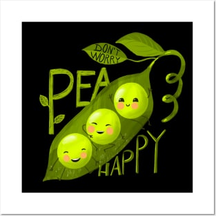 Pea happy Posters and Art